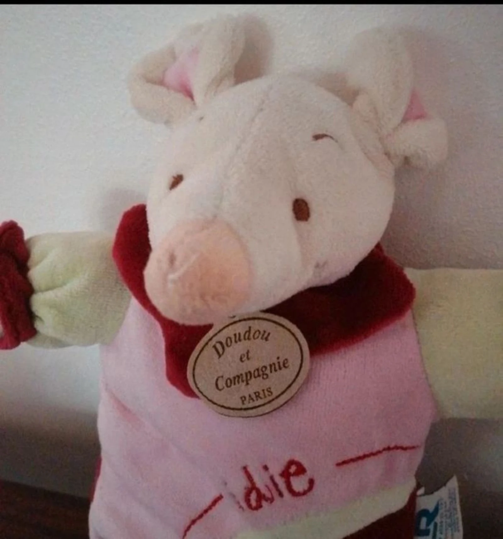Peluche marioneta Didie el ratón Doudou et Compagnie – photo 4